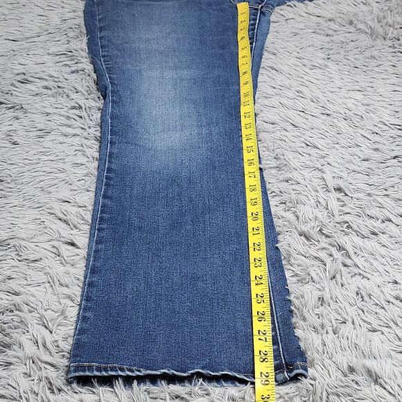 Levis 512 Jeans Womens 14 Blue Perfectly Slimming Bootcut Mid Rise Stretch Denim - Picture 7 of 15